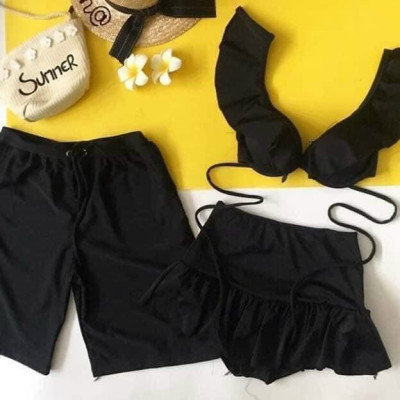 Bộ Đồ Bơi Nam Nữ 3 Mảnh