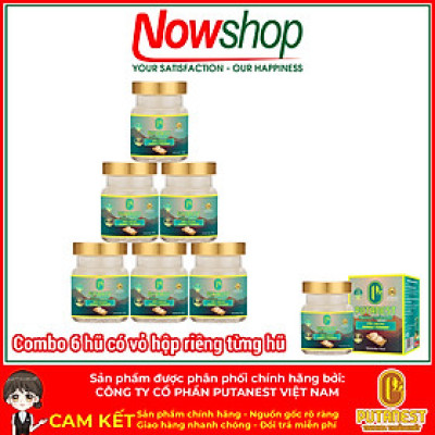 Yến chưng Isomalt PUTANEST hộp quà tặng cao cấp 12 hũ 70ml cho người ăn kiêng giữ dáng tiểu đường