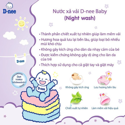 Nước xả vải Dnee tím 2800ml