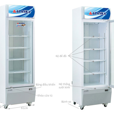 Tủ mát Alaska 500/425 lít LC-425C - Hàng chính hãng