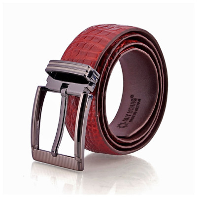 HC4228-29-30-31 - Thắt lưng nam da cá sấu Huy Hoàng gai bụng 4P đầu kim màu đen, nâu đỏ, vàng bò, nâu đất