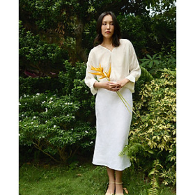 Váy Linen Suông Lân Sa SKI047 thời trang thiết kế Hity