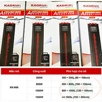 Sưởi điện tử KaoKui AI Intelligent Heater KK-668 bể tép thủy sinh cá biển