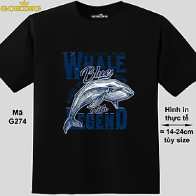 WHALE, mã G274. Hãy tỏa sáng như kim cương, qua chiếc áo thun Goking siêu hot cho nam nữ trẻ em, áo phông cặp đôi, gia đình, đội nhóm