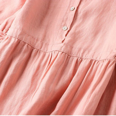 Đầm nữ suông chất linen mềm mát , có dây rút eo kèm túi 2 bên hông dễ mặc , phù hợp với mọi dáng Da215