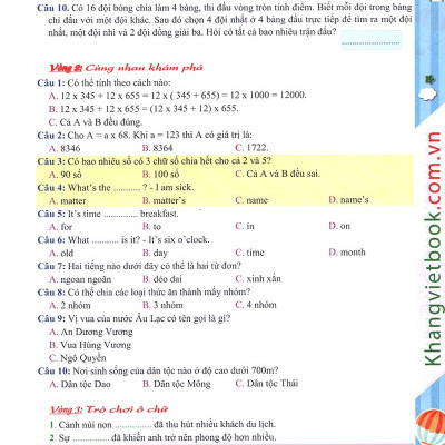 Em Muốn Thành Trạng Nguyên Nhỏ Tuổi (Lớp 4)