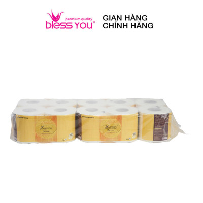 Combo 2 Lốc Giấy vệ sinh Bless You Lamour 2 (Lốc 10 cuộn)