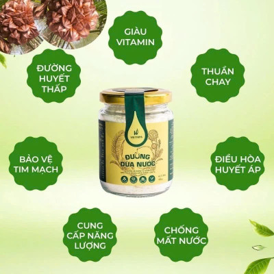 Đường Dừa Nước Vietnipa 550g -  Người Tiểu Đường, Ăn Kiêng, Hàm Lượng Vitamin Và Muối Khoáng Cao
