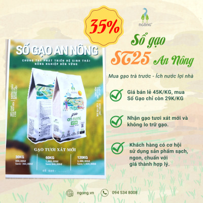 Gạo An nông ST25 Xát Dối 700g