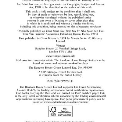 The Sorrow Of War (Paperback)