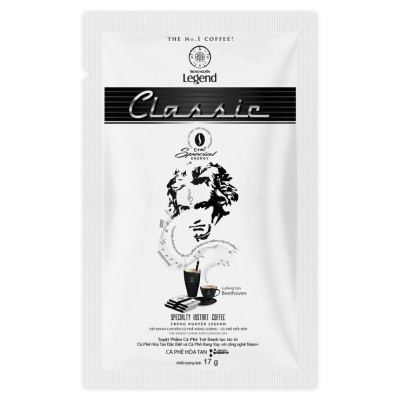 Cà Phê Trung Nguyên Legend Classic Hòa Tan – Bịch 50 Gói – Cà Phê Sữa Đậm Đà, Chuẩn Gu Việt
