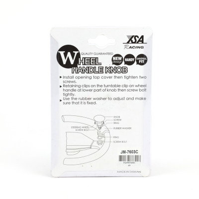 Tay Quay Trợ Lực Vô Lăng Ô Tô CIND JM-7603C Màu Carbon