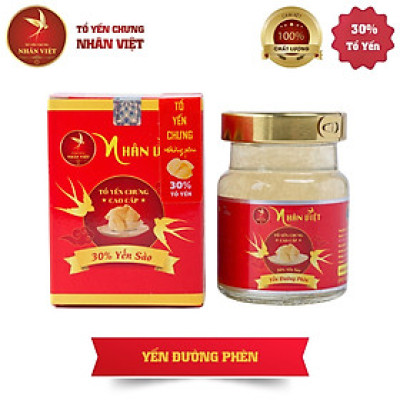 Yến Sào Chưng Đường Phèn Nhân Việt 30% Yến 70ml/Hũ