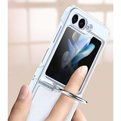 ốp lưng cho Z Flip 5 samsung trong suốt có vòng treo ( không ố vàng ) - hàng nhập khẩu chính hãng