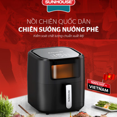 Nồi Chiên Không Dầu Điện Tử Cảm Ứng 9L Sunhouse SHD4089 - Hàng Chính Hãng