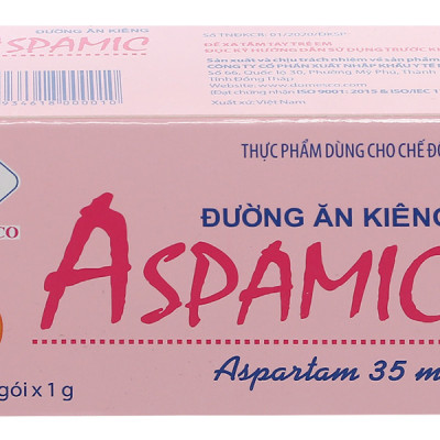 Đường Ăn Kiêng Aspamic Domesco Hộp 50 - 100 gói