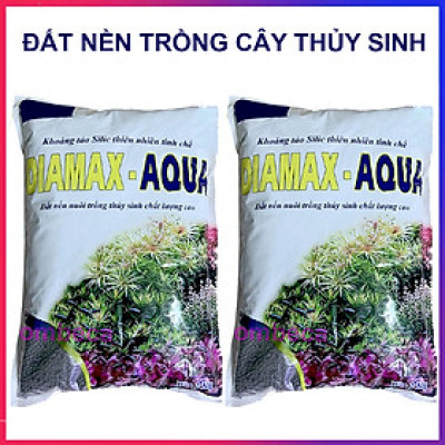 2 Túi Đất Nền Trồng Cây Thủy Sinh Bể Cá, Phân nền DIA MAX AQUA giàu dinh dưỡng ( 2KG/ túi)