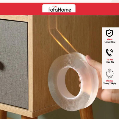 Băng Keo 2 Mặt Siêu Dính Chống Thấm Nước Trong Suốt Nano Băng Keo Đa Năng, Băng Keo Chống Dò Rỉ