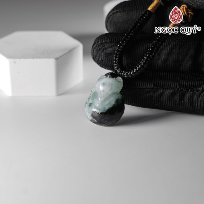 Mặt dây chuyền hồ ly đá cẩm thạch mệnh hỏa mộc - Ngọc Quý Gemstones