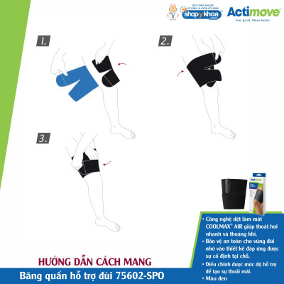Băng quấn hỗ trợ đùi 75602-SPO Actimove Thigh Support