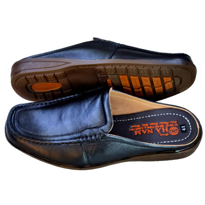 Dép bít mũi nam da bò thật HÀ NAM cao cấp  GSB2051