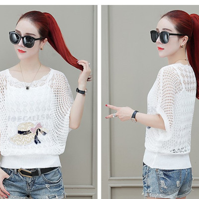 Áo len lưới mỏng siêu xinh phong cách trẻ trung dễ phối đồ Haint Boutique Hb30