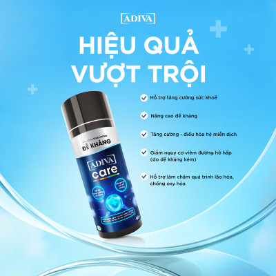 [SẢN PHẨM MỚI] Viên Uống Tăng Cường  Đề Kháng ADIVA Care – Hỗ Trơ Tăng Cường Hệ Miễn Dịch Tốt Cho Sức Khỏe