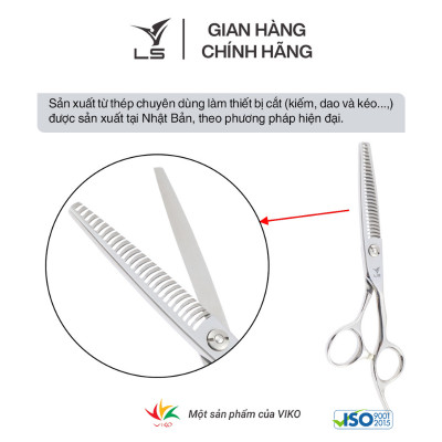 Kéo tỉa tóc LS rơi 15-20% quai offset vênh đỡ ngón cố định T3226