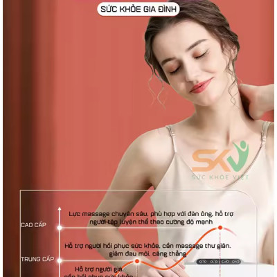 Đai Massage Bụng Hỗ Trợ tan Mỡ Bụng, Xoa Bóp Cùng Lúc Làm Nóng, Mát Xa Cổ Vai Lưng Đùi  Megou TY-308 BH 1 Năm - Podi92