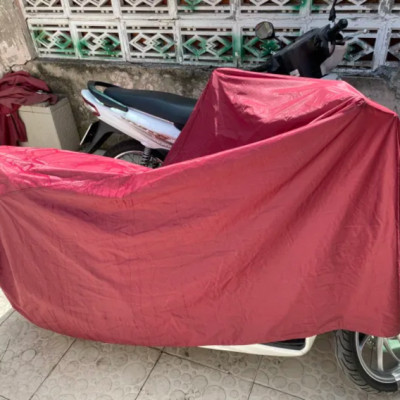 Bạt Trùm Xe Máy Vải Dù Cao Cấp - Giao màu ngẫu nhiên