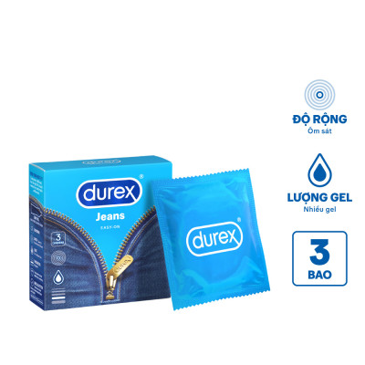 Bao Cao Su Durex Jeans (Hộp 3 cái)