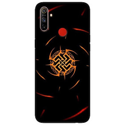 Ốp lưng dành cho Realme C3 mẫu Năng Lượng Đỏ Đen