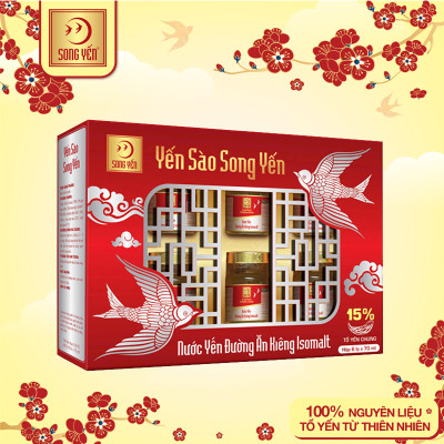 Nước Yến Đường Ăn Kiêng Isomalt (Lốc 6x70ml) - Yến Sào Song Yến