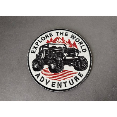 Patch xe địa hình Jeep_Off road_dã ngoại_phượt_dán quần áo _ba lô
