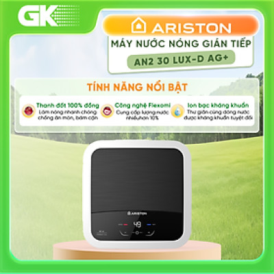 Máy nước nóng gián tiếp 30 lít Ariston AN2 30 LUX-D AG+ HÀNG CHÍNH HÃNG (CHỈ GIAO HCM)