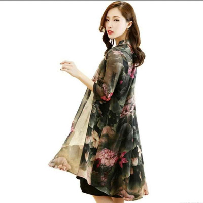 Đầm trung niên họa tiết dn21072801