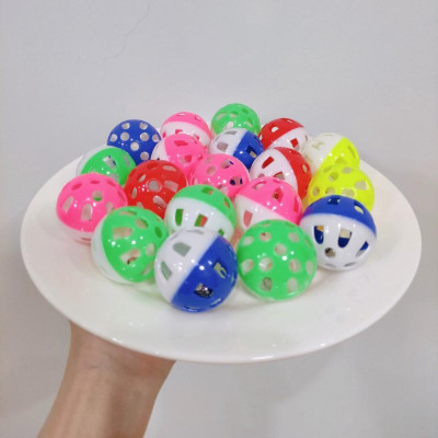 Đồ Chơi Chó Mèo Bóng Nhựa Có Chuông Bên Trong