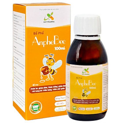 Siro Bổ phế AnpheBee DHT Chai 100ml - Hỗ trợ giảm ho, giảm đờm, khản tiếng, giảm đau rát họng do viêm họng, viêm phế quản - Châu Ngân Pharma
