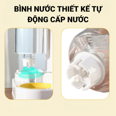 BÌNH ĂN UỐNG TỰ ĐỘNG HÌNH TAI MÈO DÀNH CHO THÚ CƯNG