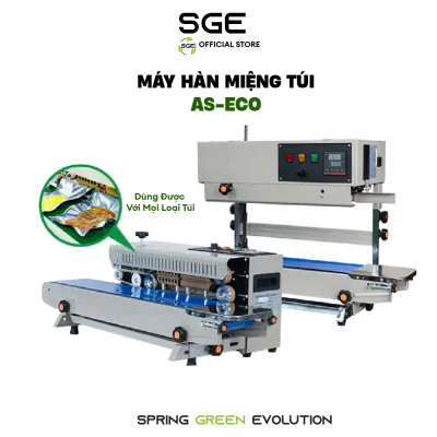 Máy Hàn Miệng Túi SGE AS Eco Dòng Tiết Kiệm Hàn Liên Tục Tốc Độ Cao Hàng Nhập Khẩu Chính Hãng SGE Thái Lan