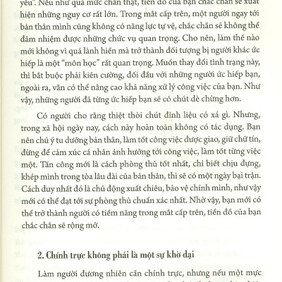 Bạn Hãy Sống Lương Thiện, Nhưng Phải Có Nguyên Tắc