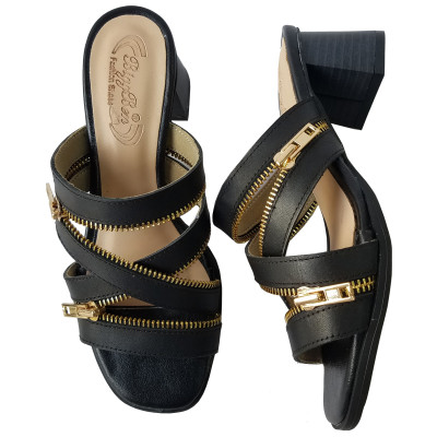 Dép Cao Gót Nữ BIGGBEN Da Bò Cao 5 Phân DCG105