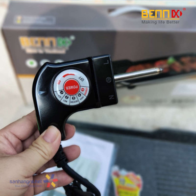 Vỉ nướng điện không khói Bennix Thái Lan BN-11ELG công suất 1500W - Hàng chính hãng
