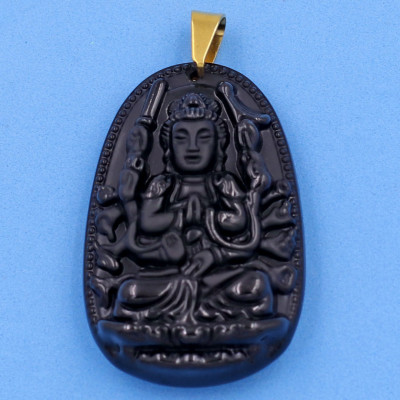 Mặt Phật Thiên Thủ Thiên Nhãn đen 5cm