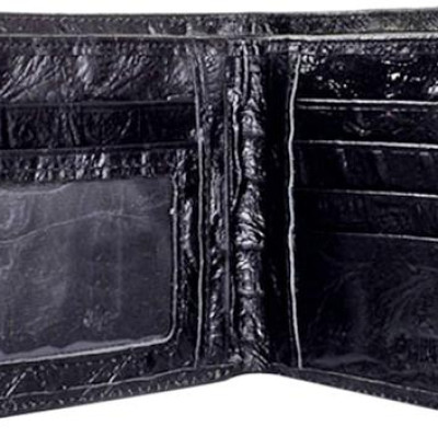Ví Nam Vân Cá Sấu Huy Hoàng HT2117 (12.5 x 10 cm) - Đen