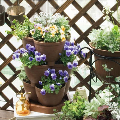 Chậu trồng cây tiện lợi tiết kiệm diện tích chính hiệu Yamada 4L hàng Made in Japan #No583