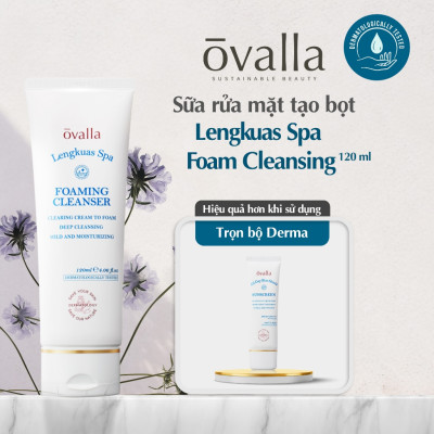Sữa Rửa Mặt OVALLA Tạo Bọt Siêu Nhỏ Giúp Làm Sạch Sâu Và Dưỡng Ẩm Dành Cho Mọi Loại Da (Tuýp 120ml)