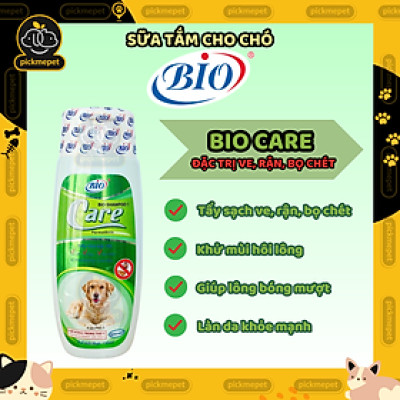 Sữa Tắm Bio Care cho Chó - Hỗ Trợ Ve Rận, Giảm Hôi Lông, Giúp Mượt Lông