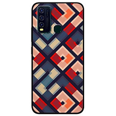 Ốp lưng dành cho Vivo Y30 mẫu Họa Tiết Vuông Chéo