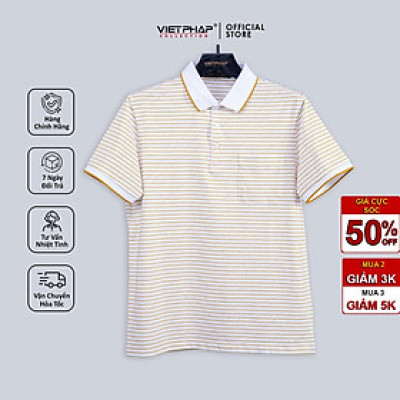 (SALE UP TO 70%) Áo Thun Dệt Cao Cấp VIỆT PHÁP/ Form Luxury, Chất liệu Cotton 17141